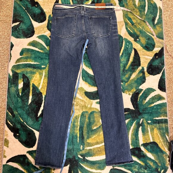 Madewell Sz 6 (28) Rail Straight Low Rise Jeans Stretch Womens Medium Wash - Picture 12 of 15